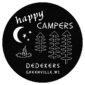 Happy Camper With Trees black text