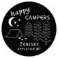happy camper black with custom text