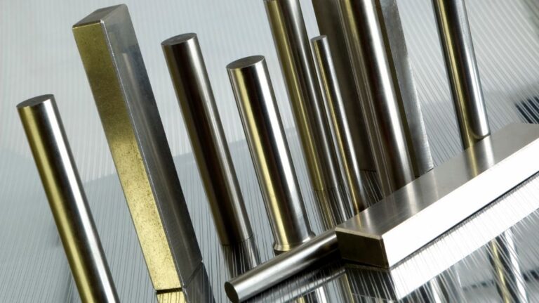 Bars of Metal on a Table