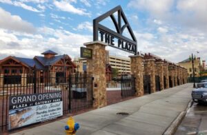 Custom Metal Fence and Sign at The Plaza