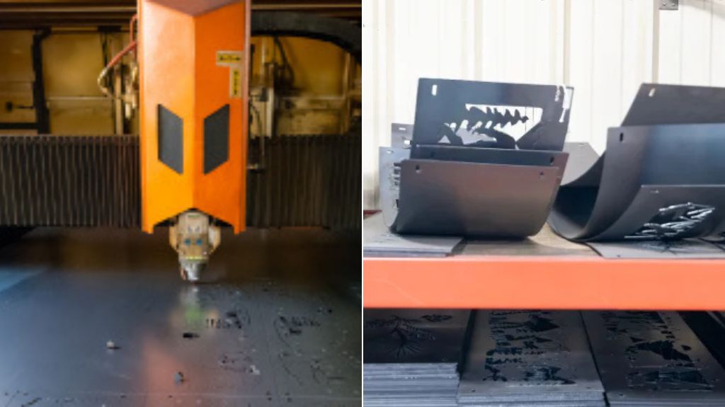 Laser Cutting Machine and Fire Rings Cutouts at P&D Metal Works