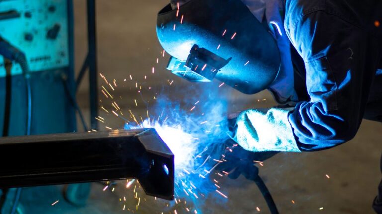 Man Welding Steel