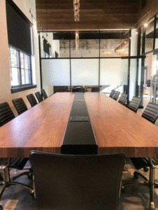 Custom P&D Metal Works Wood and Steel Table